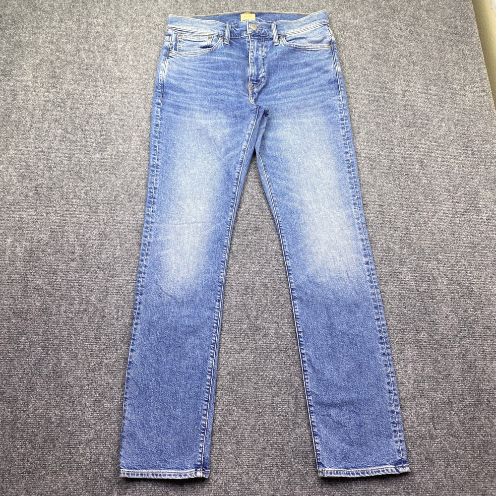 J.Crew 770 Straight Fit Stretch Jeans Blue Medium Wash Sz 29 AW296 Preppy Grunge